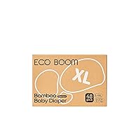 ECO BOOM Diapers, Baby Bamboo Viscose Diapers, Eco-Friendly Natural Soft Disposable Nappies for Infant, Size 5 Suitable for 26 to 37lb (X-Large - 48 Count)