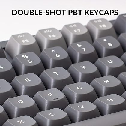 Keychron Q3 Wired Custom Mechanical Keyboard Knob Version, TKL Tenkeyless QMK/VIA Programmable Macro with Hot-swappable Gateron G Pro Red Switch Double Gasket Compatible with Mac Windows Linux (Grey)