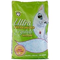 Fresh Micro Crystals Cat Litter, Silica Gel Crystal Cat Litter, Soft-on-Paws, Lightweight, Superior Odor Control, Low Dust