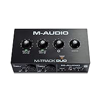 M-Track Duo – USB Audio Interface for Recording, Streaming and Podcasting with Dual XLR, Line & DI Inputs, plus a Software Suite Included