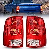 Nilight Taillight Assembly for 2009 2010 2011 2012 2013 2014 2015 2016 2017 2018 Dodge Ram 1500 2500 3500 Rear Lamp Replacement OE Style w/Bulbs and Harness Driver and Passenger Side, 2 Year Warranty