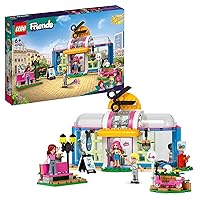 LEGO Friends Toy Hair Salon Building Toy - Hairdressing Set with Paisley & Olly Mini-Dolls, Creative Pretend Play Spa with Accessories, Fun for Boys, Girls and Kids Ages 6+, 41743