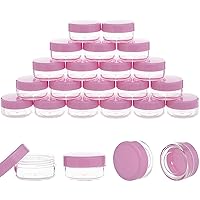 10 Gram Sample Containers with Lids, 10ML Sample Jars, 40 PCS Small Cosmetic Sample Containers for Makeup, Lotion, Eye Shadow, Liquids, Powder, Lip Balms