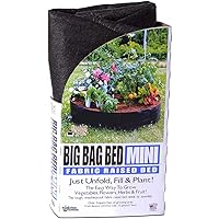 12015 Big Bag Bed Fabric Raised Planting Bed, Mini , Black