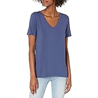 Amazon Essentials Women's Jersey Standard-Fit Short-Sleeve V-Neck T-Shirt (Previously Daily Ritual)