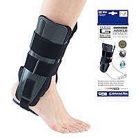 Neo-G Adjust Fit Ankle Brace with Air Cushions. Adjustable Strap for Strains, Sprains, Injured, Weak and Instability in the Ankles. Class 1 Medical Device