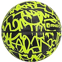 Fantom Graffiti Rubber Basketball Game Ready, 27.5 Inches, Youth Size 5, Made for Indoor and Outdoor, Sold Deflated (Pump NOT Included), Volt