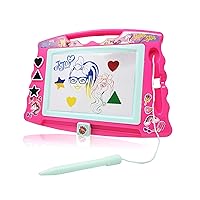 JoJo Siwa Magnetic Drawing Board with Stylus and 3 Stamps, for Girls or Boys