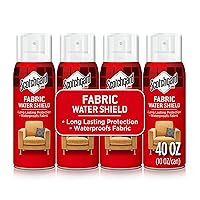 Fabric Water Shield, Water Repellent Spray for Clothing and Household Upholstery Items, Long-Lasting Water Repellent, Four 10 Oz (Pack of 4)