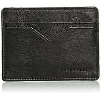 Perry Ellis Men's Portfolio Card Case with a Sliver Tone Logo