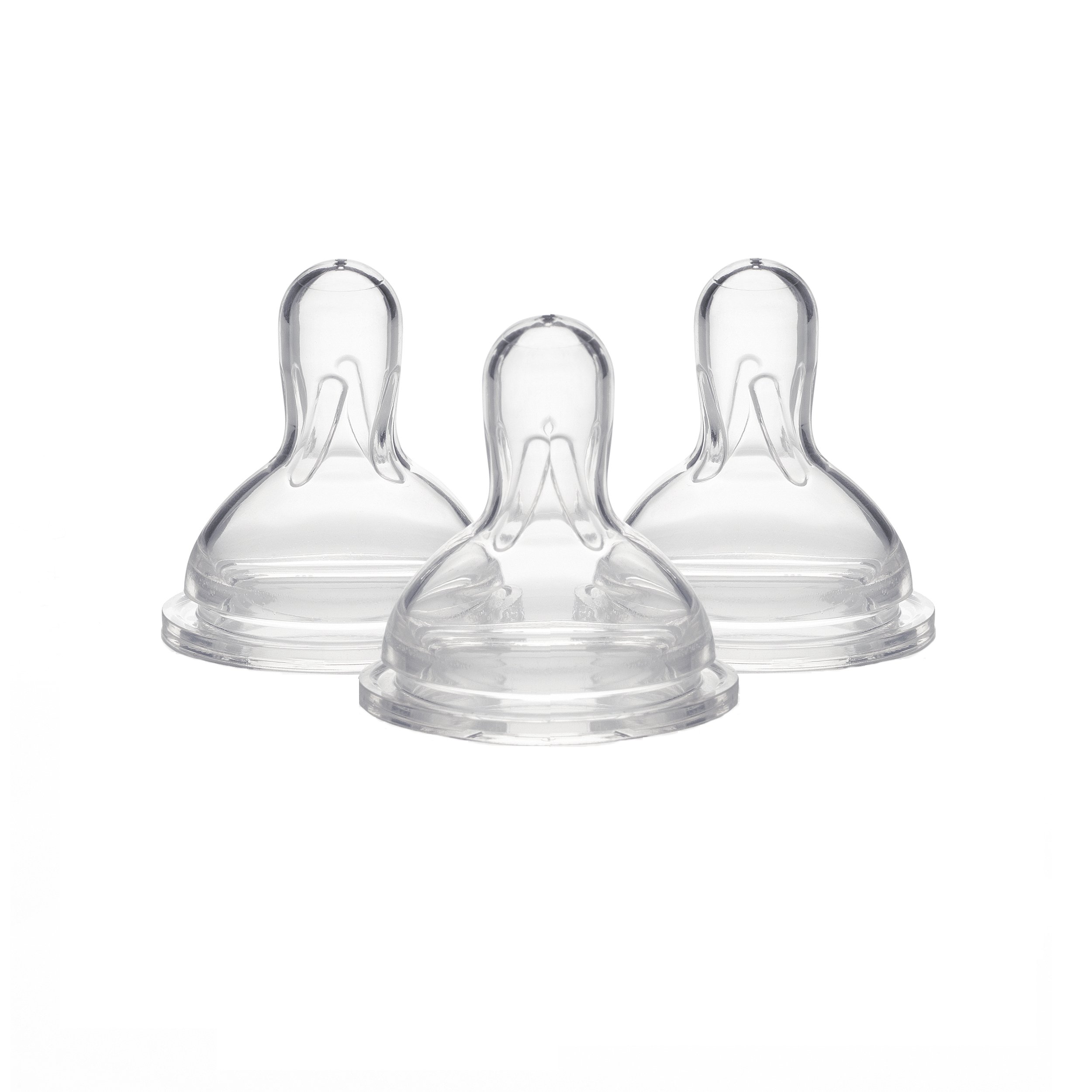 Medela Slow Flow Bottle Nipples with Wide Base, Baby Newborns Age 0-4 Months, Compatible with All Medela Breast Milk Bottles, Made Without BPA, 3 Count (Pack of 1)