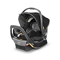KeyFit 35 ClearTex Infant Rear-FacingCar Seat and Base for Infants 4-35 lbs, Includes Head and Body Support, Compatible with Chicco Strollers, Baby Travel Gear | Shadow/Black