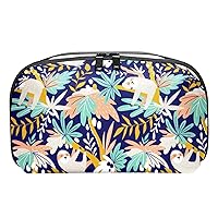 Cute Sloth Navy Blue Electronics Organizer, Cord Cable Storage Bag Waterproof for Home Travelling, Electronic Accessories Case for Charge Mouse USB SD Card Hard Drives, smb-001-1