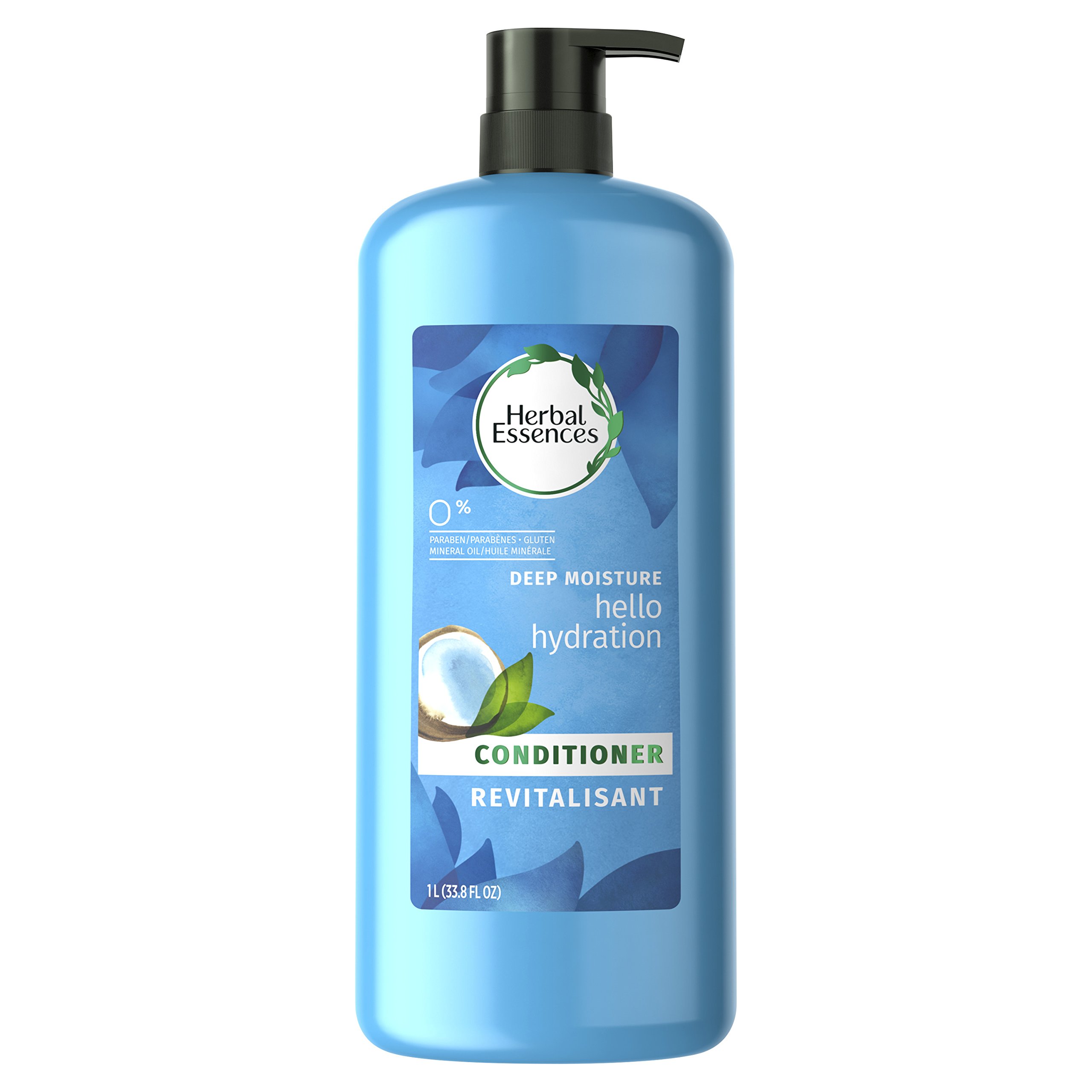 Herbal Essences Hello Hydration Moisturizing Conditioner with Coconut Essences, 33.8 fl oz (Packaging May Vary)