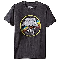 STAR WARS Classic Logo and Tie Fighter Men's Short Sleeve T-Shirt