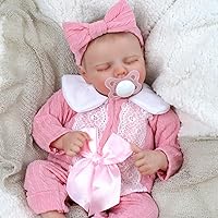 BABESIDE Lifelike Reborn Baby Dolls - 17Inch Soft Full Body Vinyl Realistic-Newborn Baby Dolls Poseable Real Life Baby Doll Girl with Gift Box for 3+ Years Olds