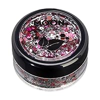 Mystic Bio Biodegradable Eco Chunky Glitter by Moon Glitter - 100% Cosmetic Bio Glitter for Face, Body, Nails, Hair and Lips - 3g - Blossom