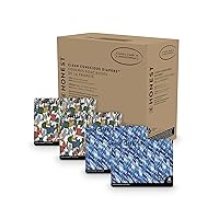 The Honest Company Clean Conscious Diapers | Plant-Based, Sustainable | Tie-Dye for + Cactus Cuties | Super Club Box, Size 4 (22-37 lbs), 104 Count