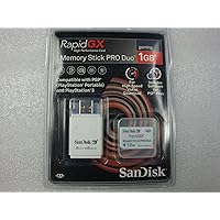 Sandisk RapidGX 1 GB Memory Stick Pro Duo