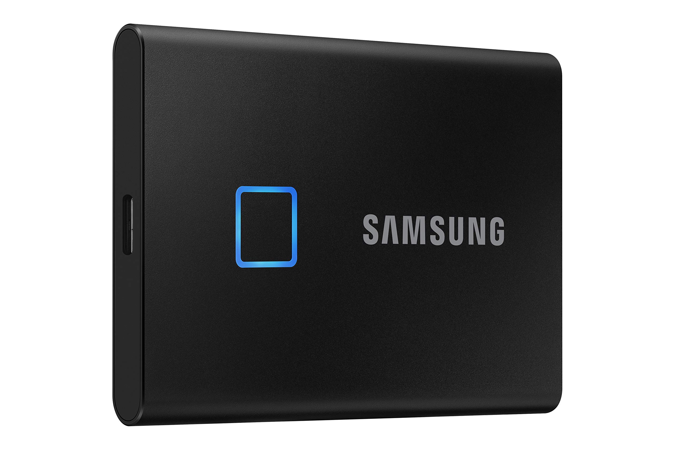 SAMSUNG T7 Touch Portable SSD 2TB + 2mo Adobe CC Photography ,up to 1050MB/s, USB 3.2 External Solid State Drive, Black (MU-PC2T0K/WW)