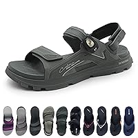 Gold Pigeon Shoes EVA Ultra Cushion Padded Men Athlete Quick Dry Anti-Slip Double Strap Hiking Sandal for Men Size 11.5-12 / Women Size 13 * 9388 Black -45