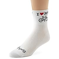 SockGuy Men's Heart My Bike Socks