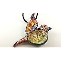 Bird - Glass Pendant Necklace