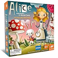 FoxMind Games: Alice's Adventures in Wonderland - Granna Fairytale Board Game, Race to Become The Tea Party Champion, Family, Ages 6+, 2-4 Players