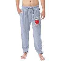 Peanuts Mens' Snoopy Happiness Is Sleeping In Sleep Jogger Pajama Pants