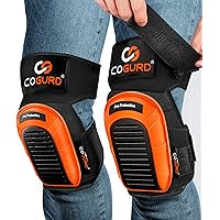 Knee pads for Men, Perfect for Construction, Work, Flooring, Gardening, Cleaning, Tiling - Knee Pad with Soft Gel Cushion - Non-slip Design - Durable Waterproof Material - Fits Men & Women