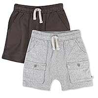 HonestBaby Multipack Shorts 100% Organic Cotton for Infant Baby and Toddler, Boys, Girls, Unisex