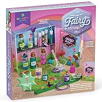  DARICE Glass Fairy Dust Bottles with Glitter, 4 Colors