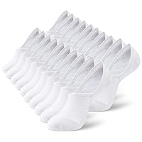 MONFOOT Women's and Men's 10-Pairs Breathable No-Show Non-slip Socks