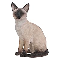 Sitting Siamese Cat Statue