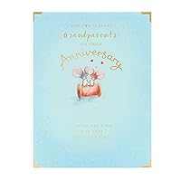 Wedding Anniversary Card for Grandparents - Anniversary Card for Couple - Cute Mouse Design