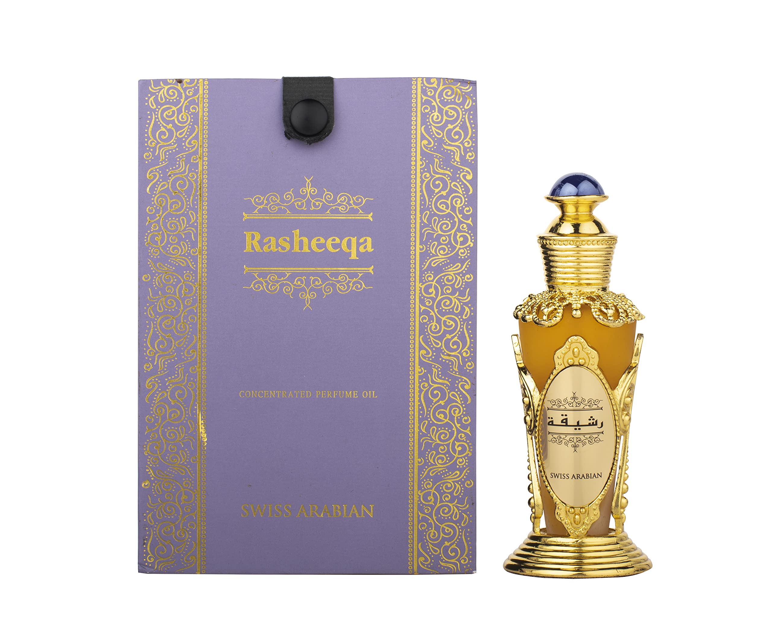 Swiss Arabian Rasheeqa - Luxury Products from Dubai - Long Lasting Personal Perfume Oil - A Seductive, Exceptionally Made, Signature Fragrance - The Luxurious Scent of Arabia - 0.6 oz