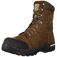Carhartt Men's 8-inch Rugged Flex Insulated Waterproof Breathable Safety Toe Leather Work Boot Cmf8389