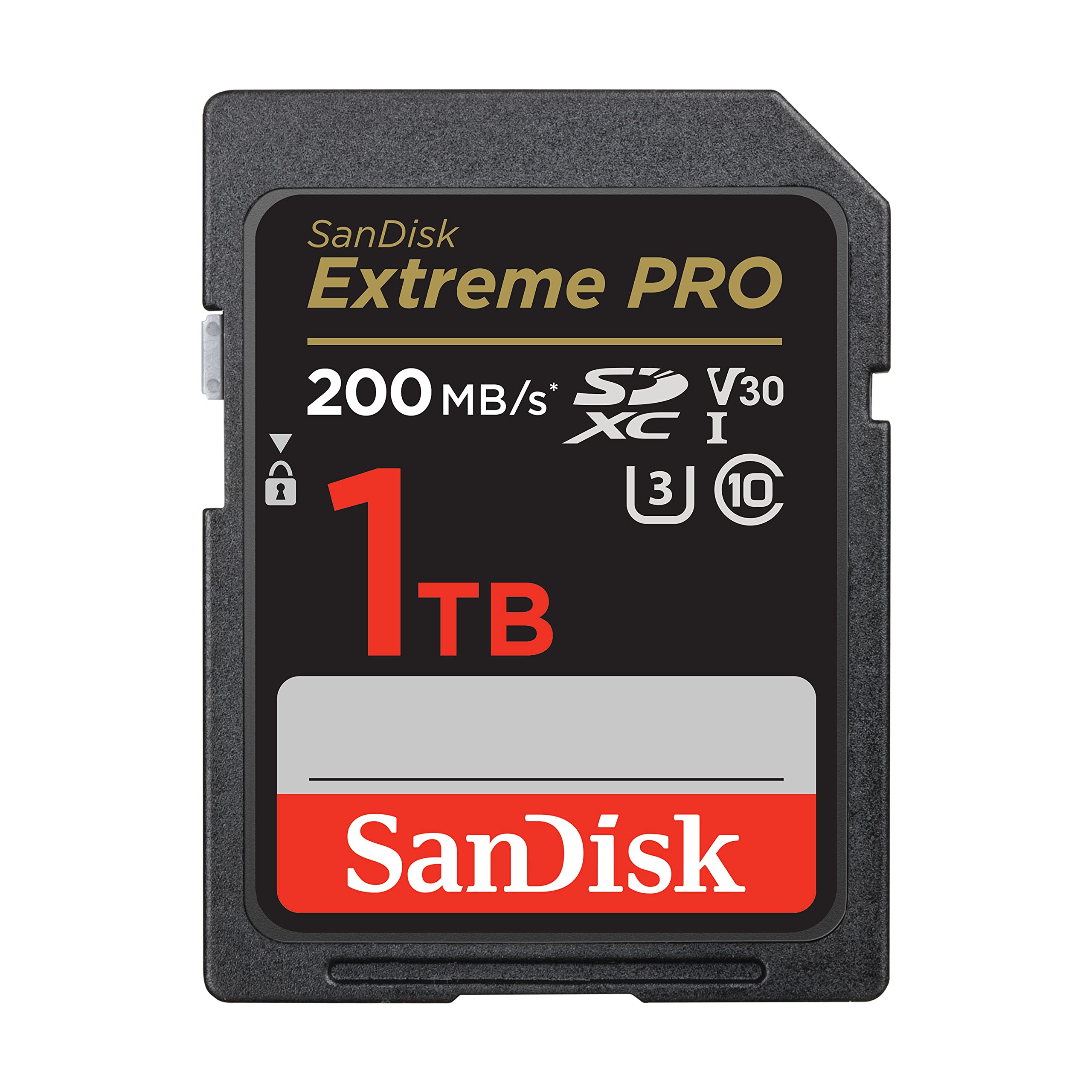 SanDisk 1TB Extreme PRO SDXC UHS-I Memory Card - C10, U3, V30, 4K UHD, SD Card - SDSDXXD-1T00-GN4IN