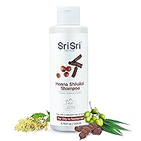 SRI SRI TATTVA Shikakai Henna Shampoo for Silky Smooth and Conditioned Hair – Natural Hair Care Ayurvedic Shampoo to Reveal Thick, Soft, and Shiny Hair – Scalp Cleanser for Dandruff Buildup (200 ml)