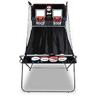 Pop-A-Shot - Dual Shot Sport | Arcade Basketball Fun at Home | Paddle Scoring | 10 Game Modes | 4 Balls | Foldable Storage | for All Players