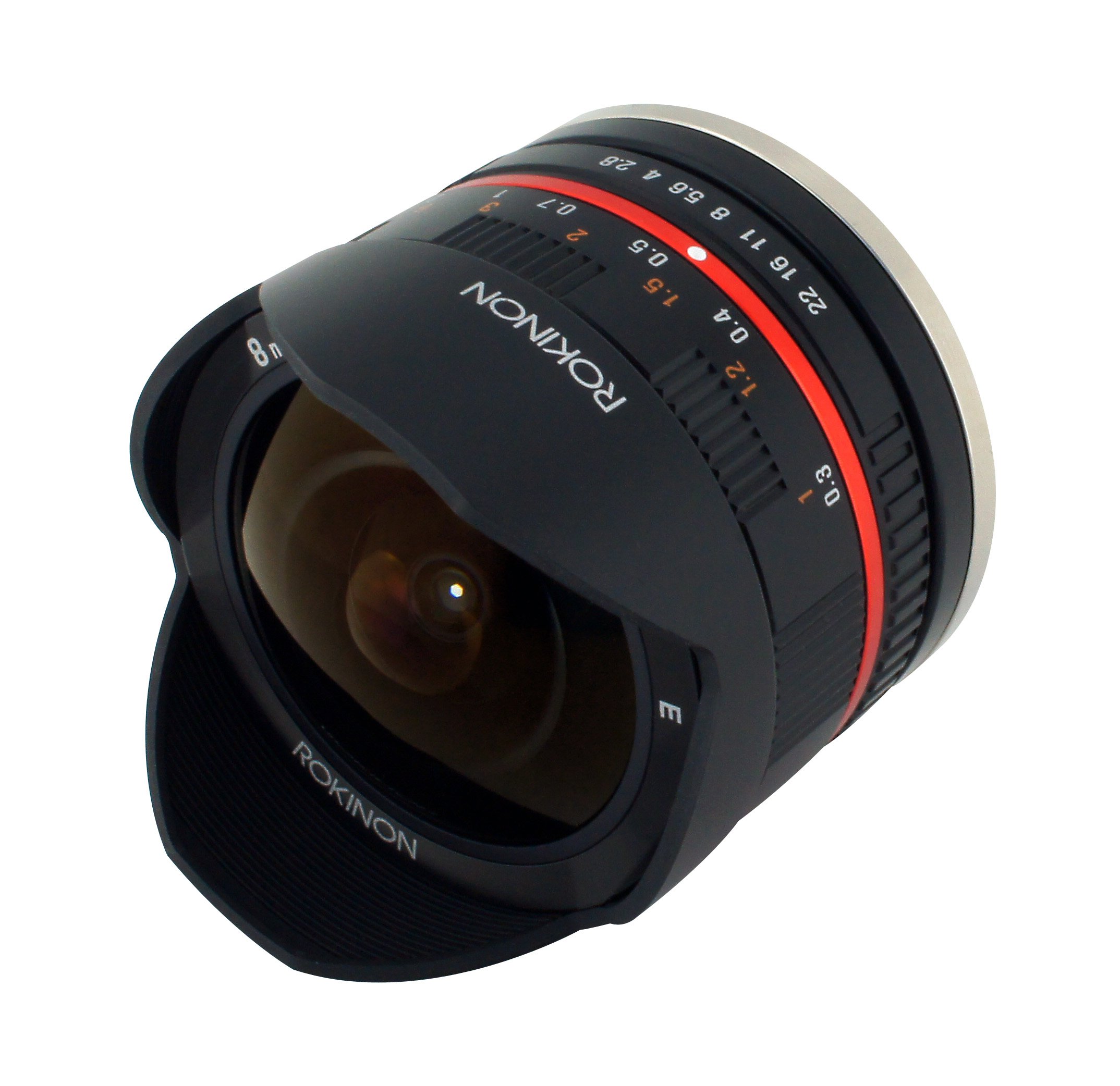Rokinon 8mm F2.8 UMC Fisheye II (Black) Lens for Fuji X Mount Digital Cameras (RK8MBK28-FX)