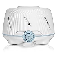 Yogasleep Dohm (White/Blue) | The Original White Noise Machine | Soothing Natural Sound from a Real Fan | Noise Cancelling | Sleep Therapy, Office Privacy, Travel | For Adults & Baby | 101 Night Trial
