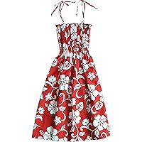 RJC Womens Classic Hibiscus Elastic Tube Top Sundress