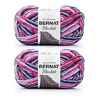 Bernat Blanket Tourmaline Yarn - 2 Pack of 300g/10.5oz - Polyester - 6 Super Bulky - 220 Yards - Knitting/Crochet