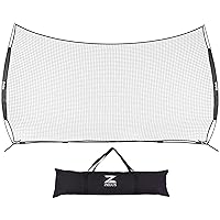 ZELUS 16x10ft Sports Barrier Net, Barricade Backstop Net, Practice Net for Baseball Softball Lacrosse Soccer Basketball
