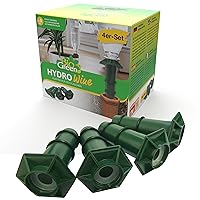 HW Hydro Wine Stakes Set of 4 Plant Waterer Special Adapters – Compatible with 1.5L PET Bottles – Eco-Friendly and Innovative – Easy Screw-On Design