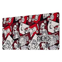 Japanese Great Wave Large Mouse Pad (35.4x15.7 in) Black Gaming Mouse Pad  Anime XXL Extended Kanagawa Mouse Mat Desk Pad Non-Slip Rubber Base Long  Computer Mice Pad 