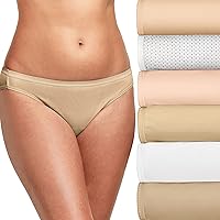 Hanes Women's 6-Pack Breathable Cotton Hipster Panty