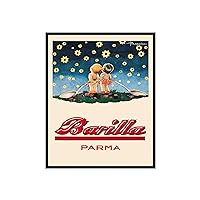 Poster Master Vintage Food & Drink Poster - Retro Barilla Print - Starry Italian Pasta Art - Gift for Him, Her, Chef, Cook - Perfect Wall Decor for Restaurant, Kitchen - 11x14 UNFRAMED Wall Art