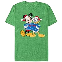 Disney Men's Mickey and Donald Christmas T-Shirt